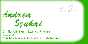 andrea szuhai business card